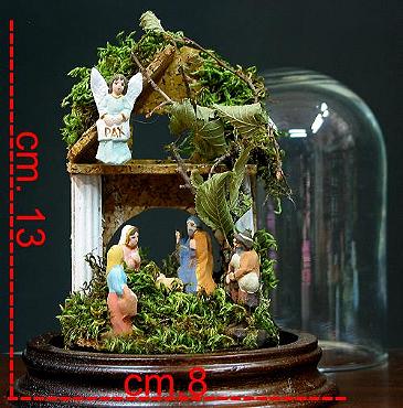 PRESEPE IN CAMPANA Cm. 8 X 13